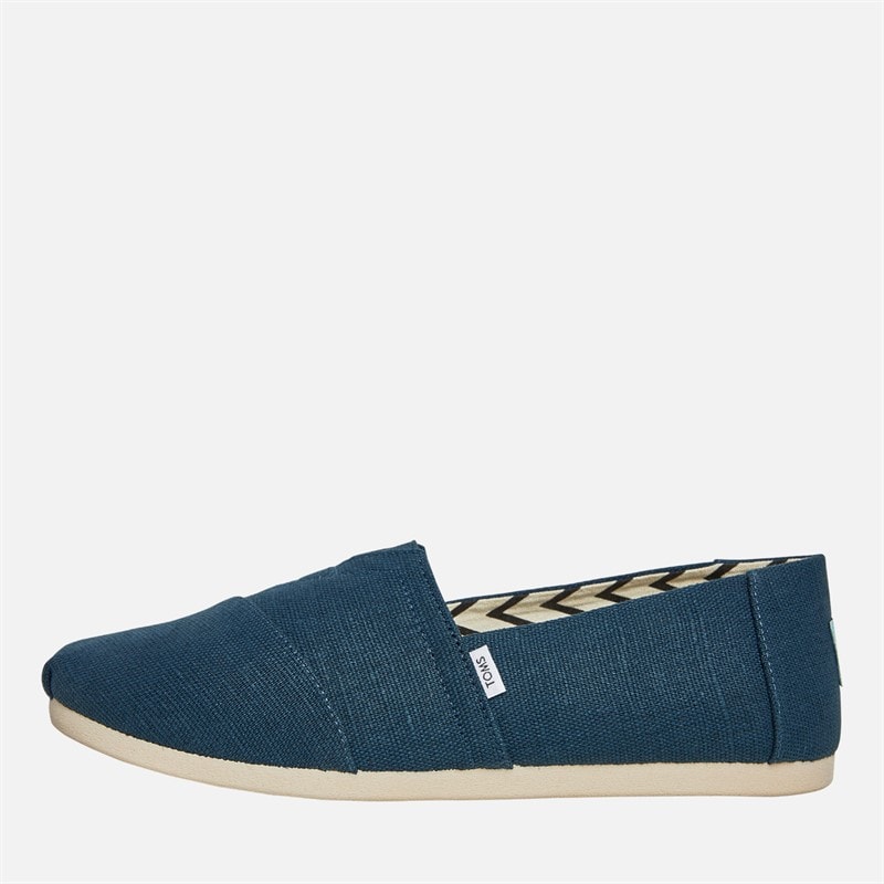 TOMS Mens Canvas Alpargata Espadrilles Dark Indigo - Image 1