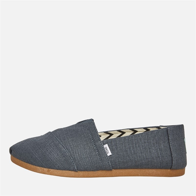 TOMS Mens Canvas Alpargata Espadrilles Dark Slate