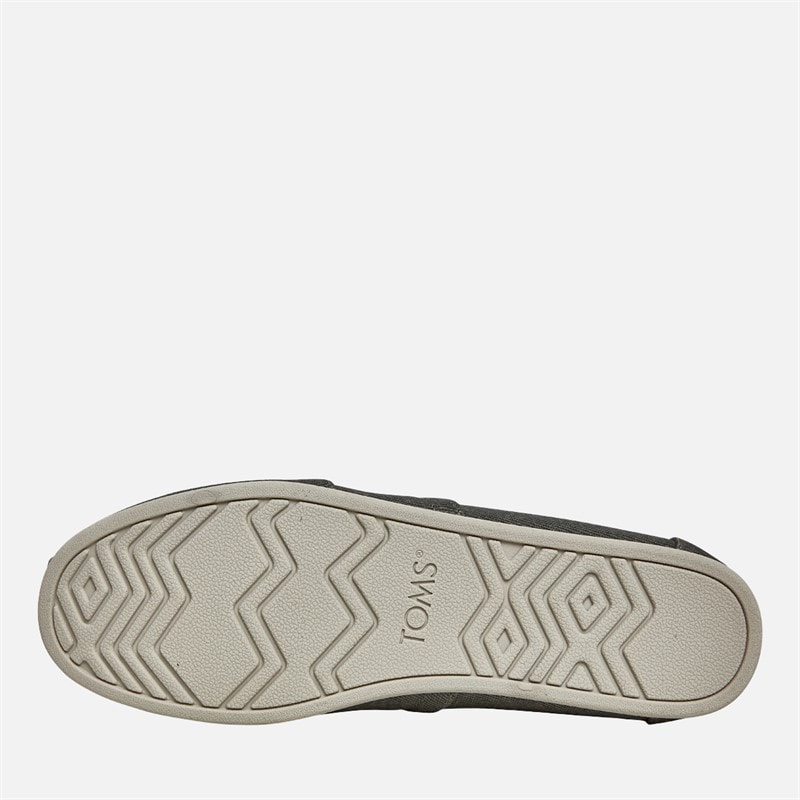 TOMS Mens Canvas Alpargata Espadrilles Black Distressed - Image 2