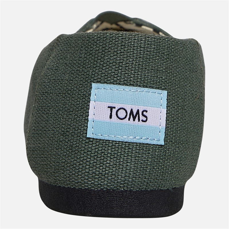 TOMS Mens Canvas Alpargata Espadrilles Medium Green - Image 3