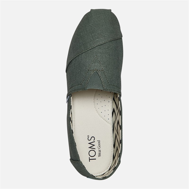 TOMS Mens Canvas Alpargata Espadrilles Medium Green - Image 4