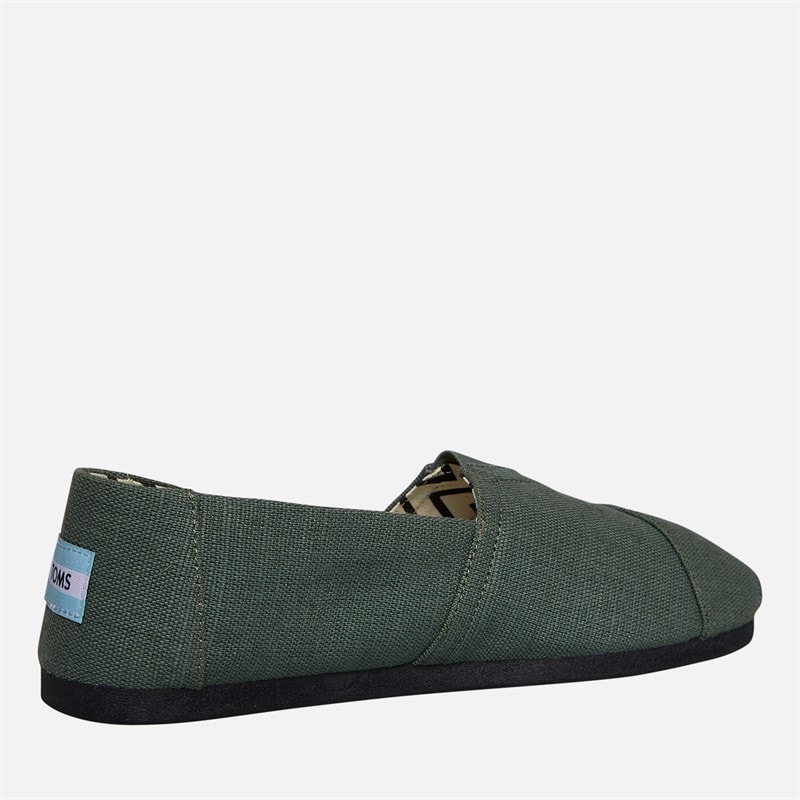 TOMS Mens Canvas Alpargata Espadrilles Medium Green - Image 5