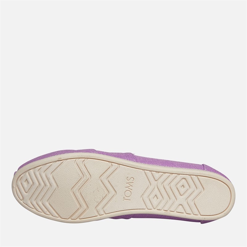 TOMS Womens Canvas Alpargata Espadrilles Purple - Image 2