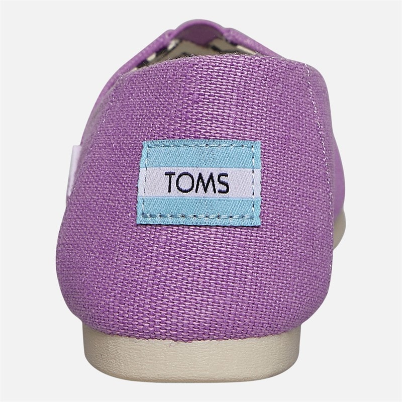 TOMS Womens Canvas Alpargata Espadrilles Purple - Image 3