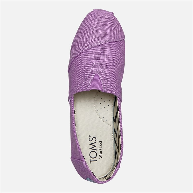 TOMS Womens Canvas Alpargata Espadrilles Purple - Image 4