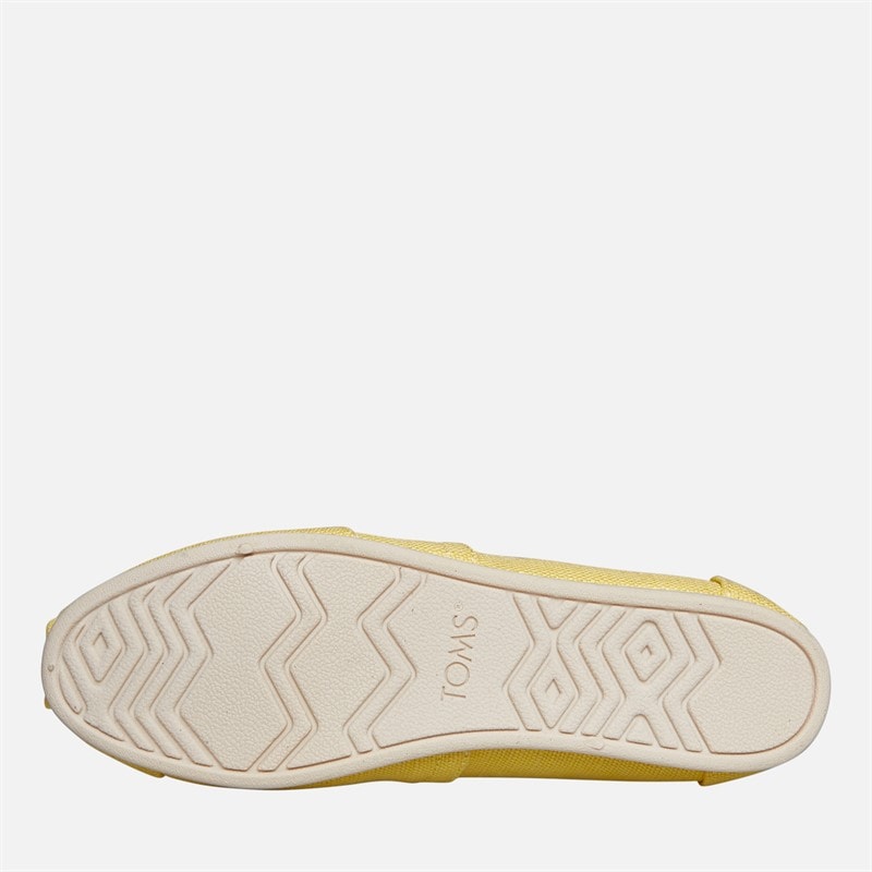 TOMS Womens Canvas Alpargata Espadrilles Yellow - Image 2