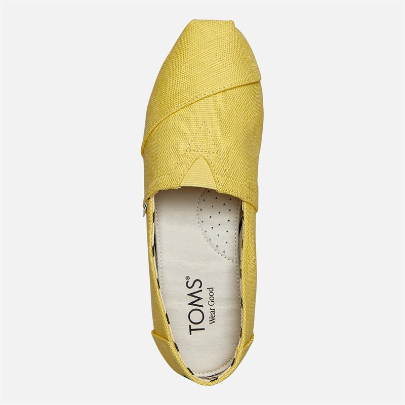 TOMS Womens Canvas Alpargata Espadrilles Yellow - Image 4