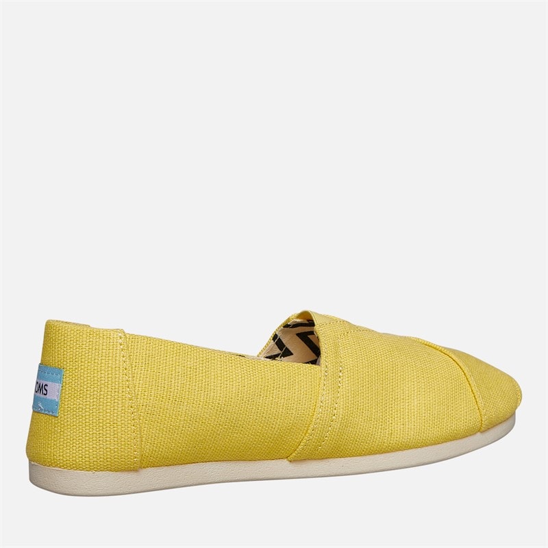 TOMS Womens Canvas Alpargata Espadrilles Yellow - Image 5