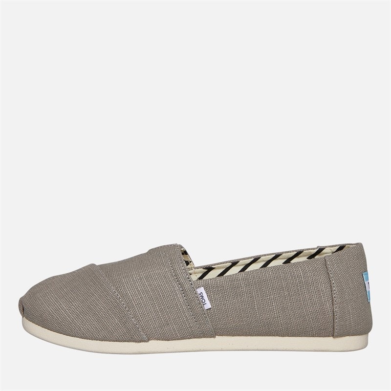 TOMS Mens Canvas Alpargata Espadrilles Grey - Image 1