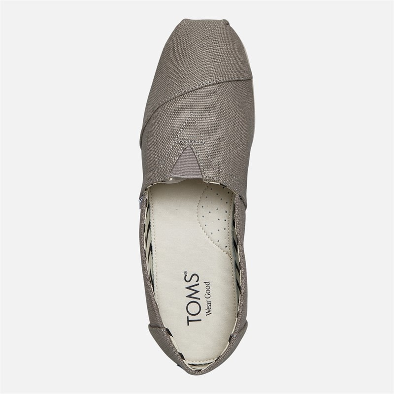 TOMS Mens Canvas Alpargata Espadrilles Grey - Image 4