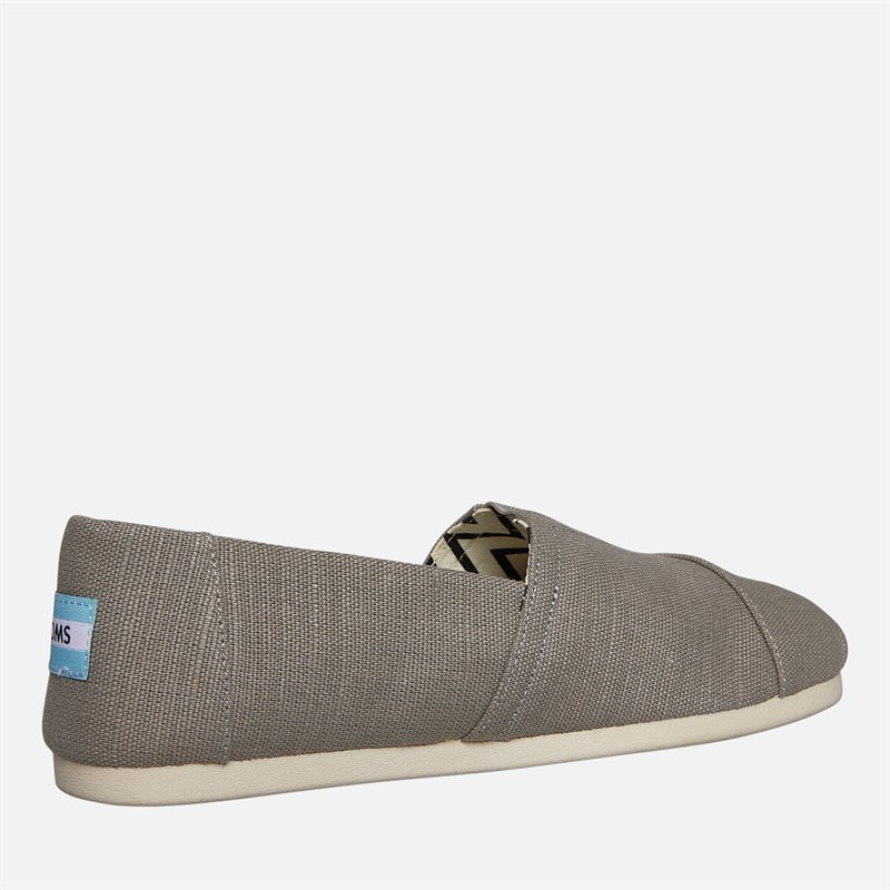 TOMS Mens Canvas Alpargata Espadrilles Grey - Image 5