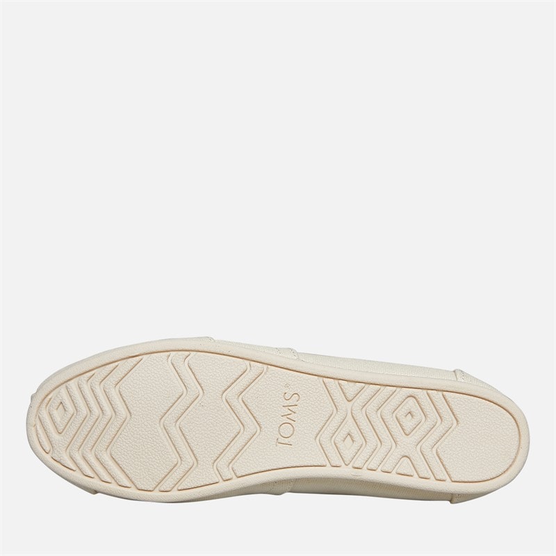 TOMS Womens Canvas Alpargata Espadrilles Cream - Image 2