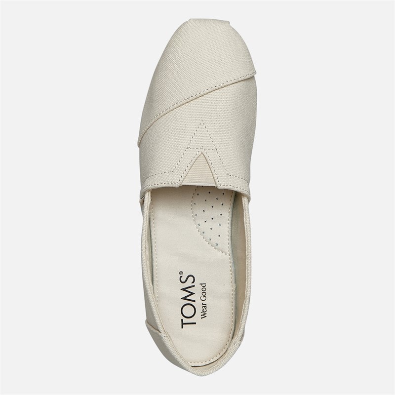 TOMS Womens Canvas Alpargata Espadrilles Cream - Image 4