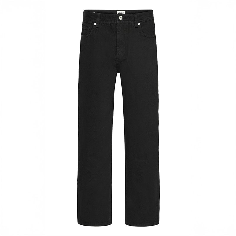 Solid Mens Denim Jeans Black Denim - Image 2