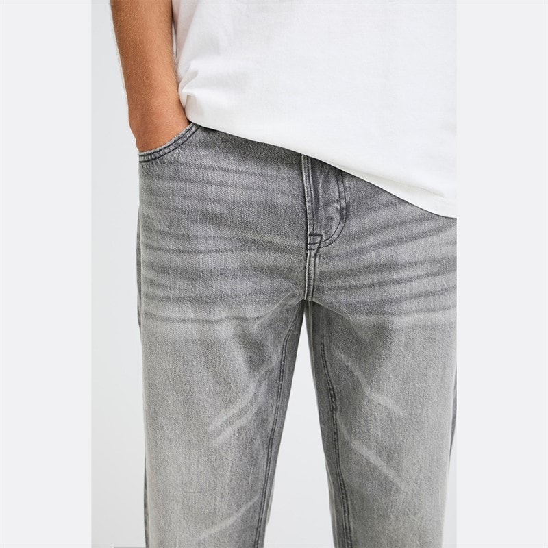Solid Mens Denim Jeans Grey Denim - Image 3