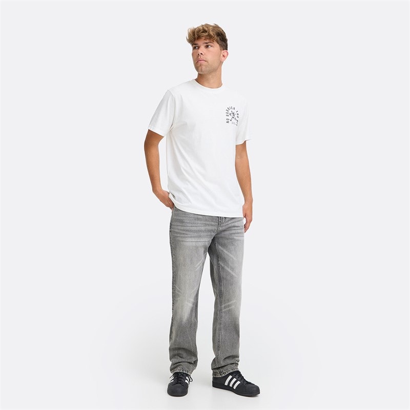 Solid Mens Denim Jeans Grey Denim - Image 4