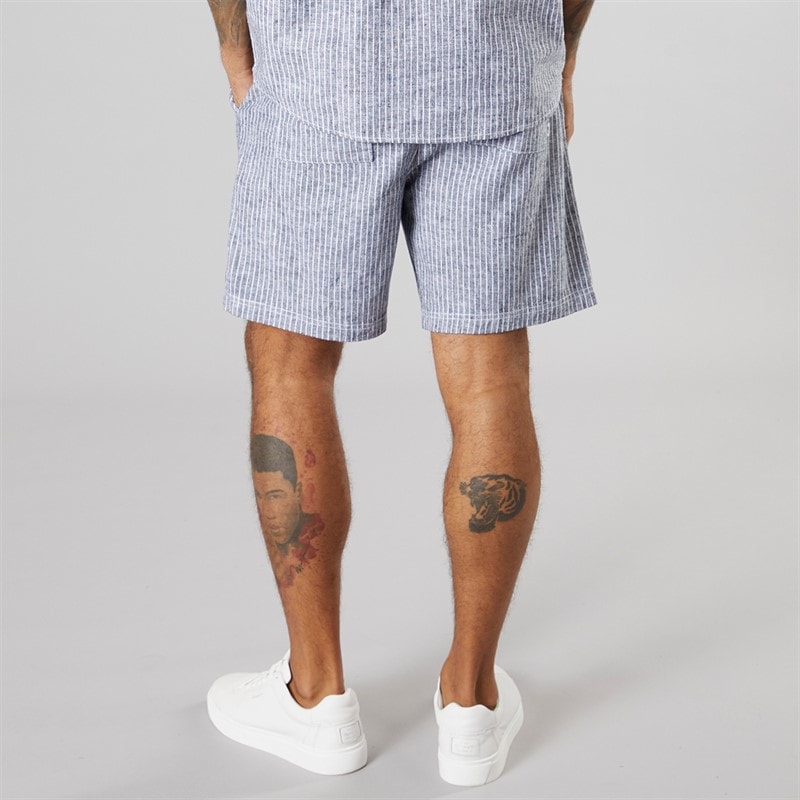 Solid Mens Shorts True Black Melange - Image 2