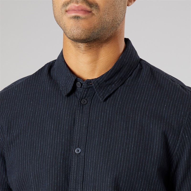 Solid Mens Short Sleeve Shirt Insignia Blue - Image 3