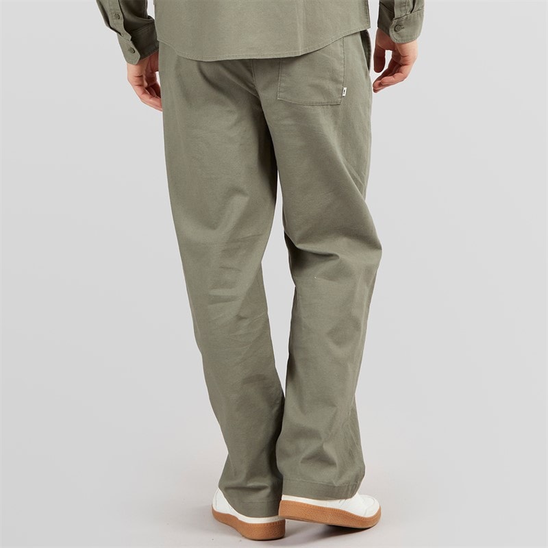 Solid Mens Trousers Dusty Olive - Image 2