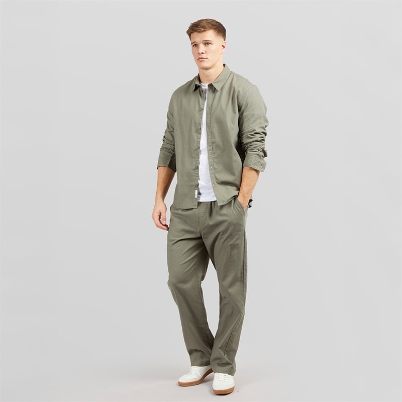 Solid Mens Trousers Dusty Olive - Image 4