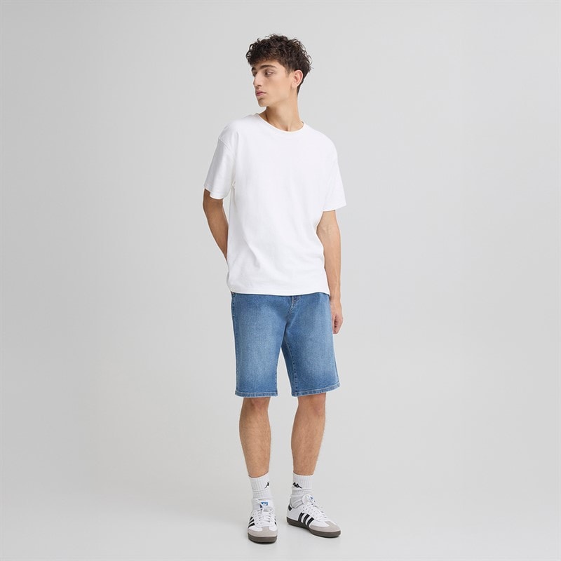 Solid Mens Sdjeni Denim Shorts Middle Vintage Blue Denim - Image 4
