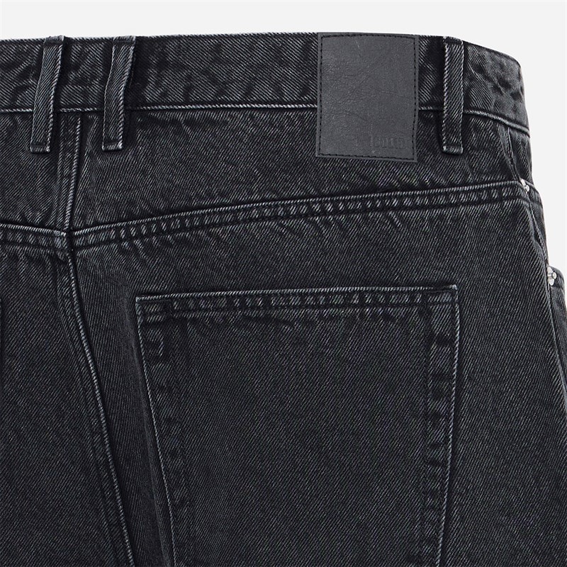 Solid Mens Sdomidt Loose Fit Denim Shorts Grey Denim - Image 4