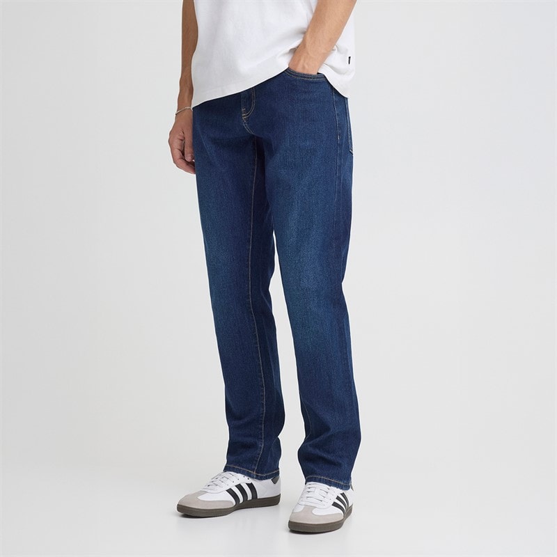 Solid Mens Sdryder Denim Jeans Dark Blue Denim - Image 1