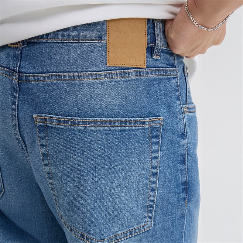 Solid Mens Sdryder Denim Jeans Middle Vintage Blue Denim - Image 3