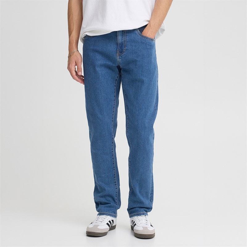 Solid Mens Sdryder Denim Jeans Middle Blue Denim