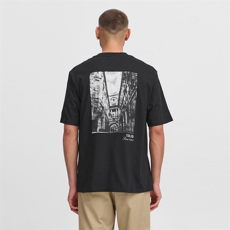 Solid Mens Bilop T-Shirt True Black - Image 1