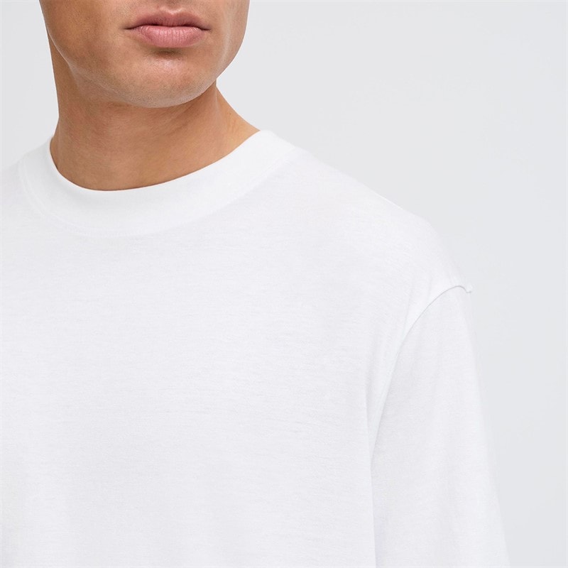 Solid Mens Bilop T-Shirt White - Image 3