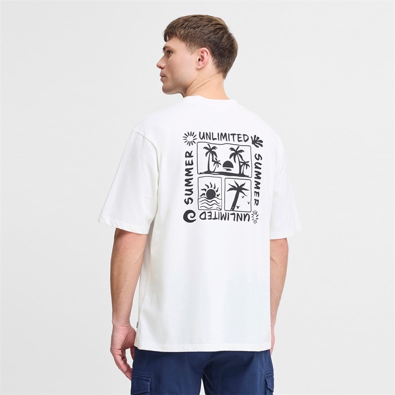 Solid Mens Daniel T-Shirt White - Image 1