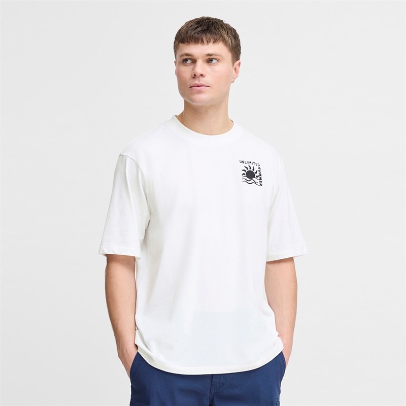 Solid Mens Daniel T-Shirt White - Image 2