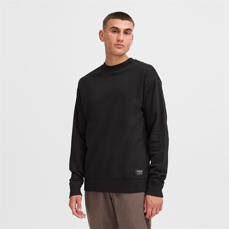 Solid Mens Dixon Sweatshirt True Black - Image 2