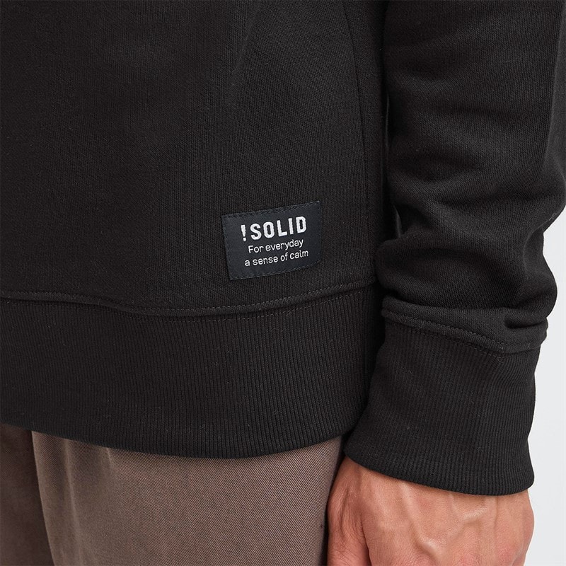 Solid Mens Dixon Sweatshirt True Black - Image 3