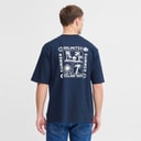 Solid Mens Daniel T-Shirt Dress Blues
