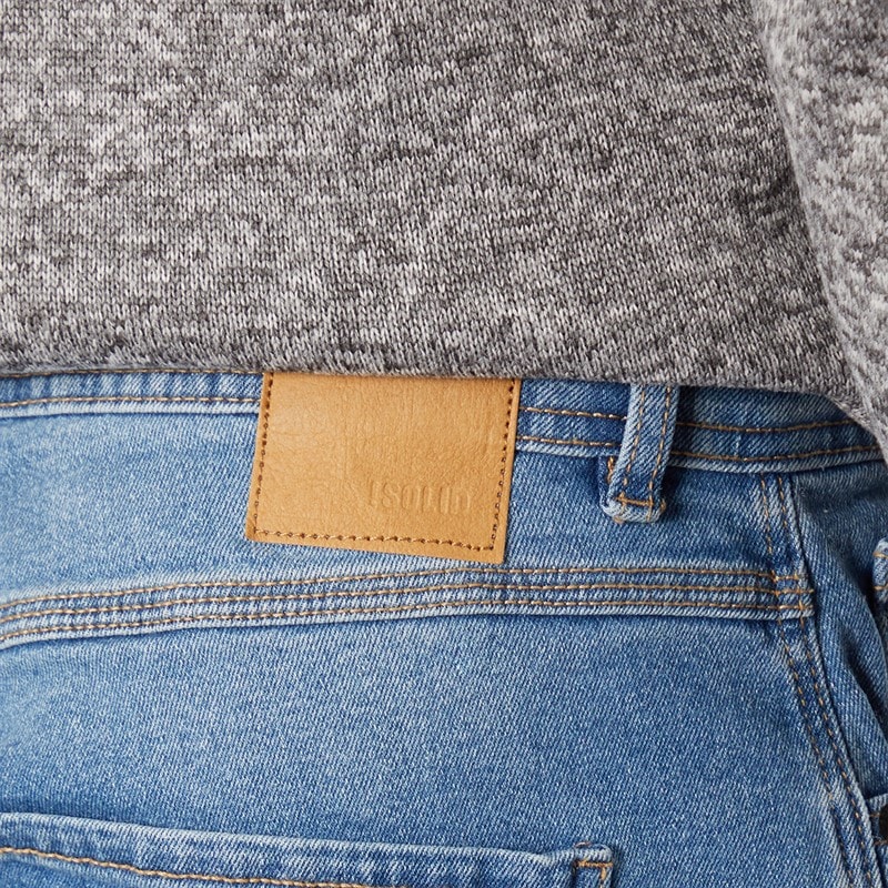Solid Mens Harlan Denim Jeans Middle Vintage Blue Denim - Image 3