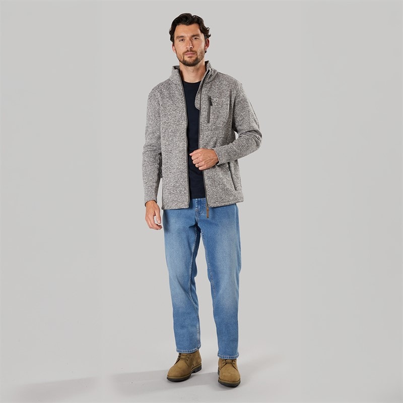 Solid Mens Harlan Denim Jeans Middle Vintage Blue Denim - Image 4