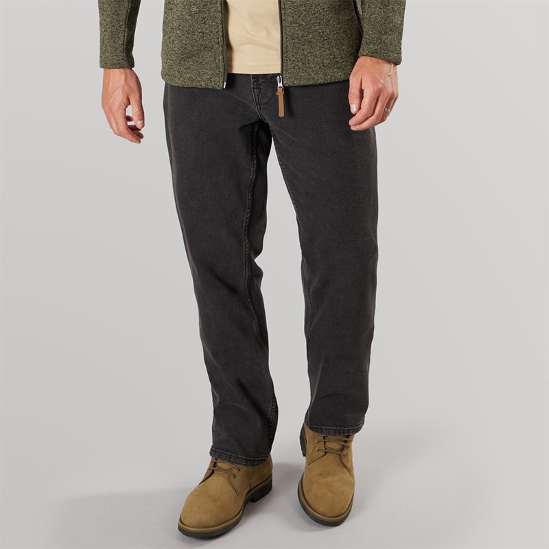 Solid Mens Harlan Denim Jeans Grey Denim