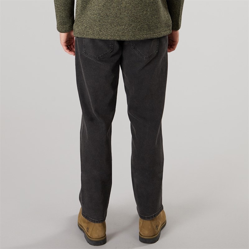 Solid Mens Harlan Denim Jeans Grey Denim - Image 2