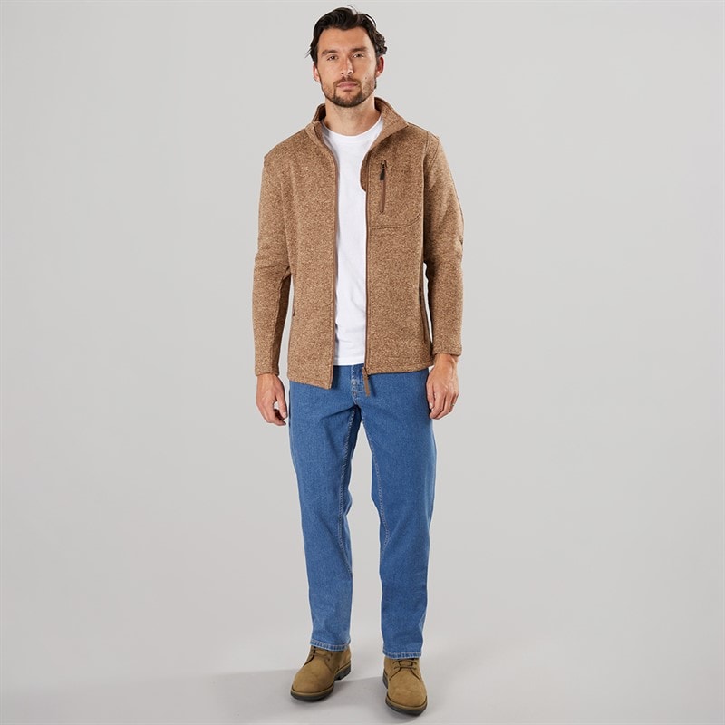 Solid Mens Harlan Denim Jeans Middle Blue Denim - Image 4