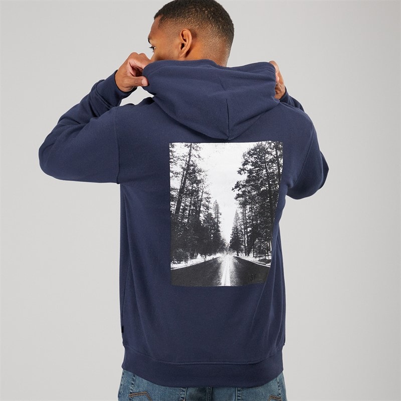 Solid Mens Holton Hoodie Insignia Blue - Image 3