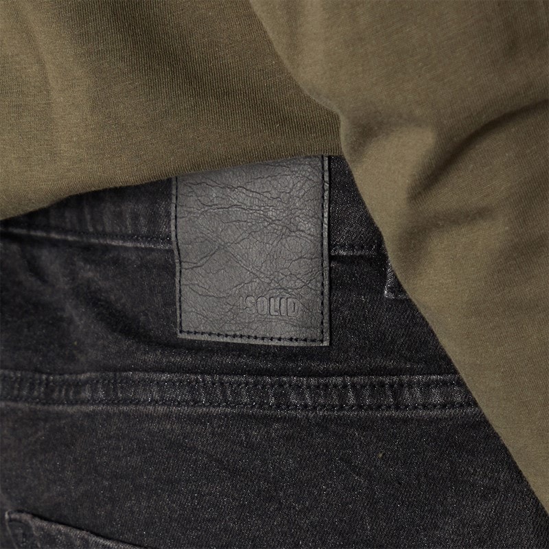 Solid Mens Dylan Denim Jeans Grey Denim - Image 3