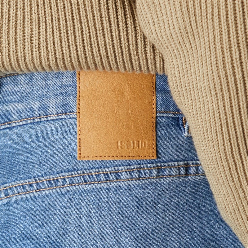 Solid Mens Dylan Denim Jeans Middle Vintage Blue Denim - Image 3