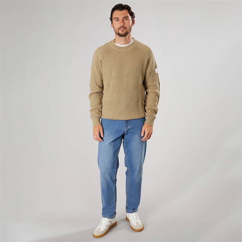 Solid Mens Dylan Denim Jeans Middle Vintage Blue Denim - Image 4