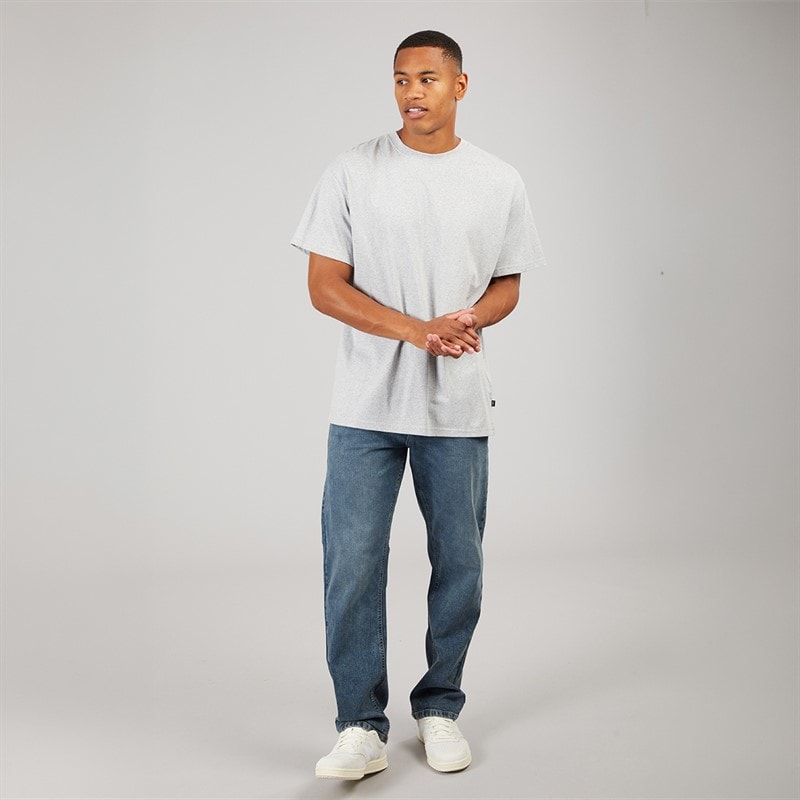 Solid Mens Harrold T-Shirt Light Grey Melange - Image 4