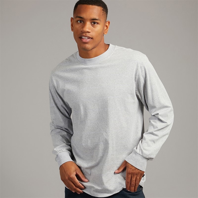 Solid Mens Harrold Top Light Grey Melange - Image 2