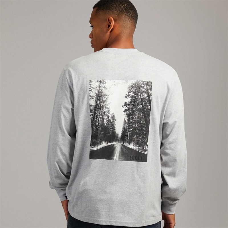 Solid Mens Harrold Top Light Grey Melange - Image 3