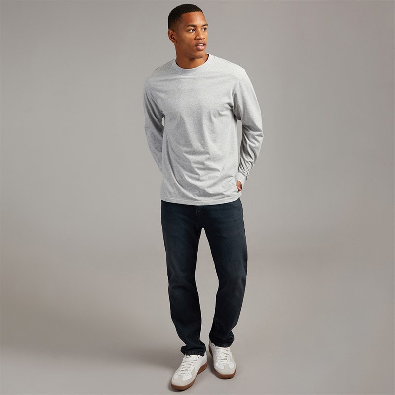 Solid Mens Harrold Top Light Grey Melange - Image 4