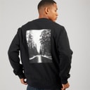 Solid Mens Holton Crew Sweatshirt True Black